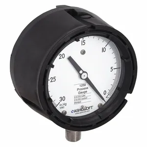 ASHCROFT 451259SD04LVAC Vacuum Gauge 30 Hg To 0 4-1/2 Inch 1/2in | AE6HAB 5RXZ7