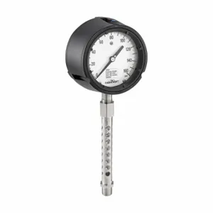 ASHCROFT 451259SD04LXCY5G15#-042198SS50X5G Pressure Gauge, 0 To 15 Psi, 4 1/2 Inch Nominal Dial Size, Bottom, 1/2 Inch Mnpt | CN8YCN 787MW9