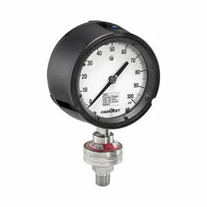 ASHCROFT 451259SD04LXCYDJ200#-04510SS50XDJ Pressure Gauge, 0 To 200 Psi, 1259, 4 1/2 Inch Dial, 1/2 Inch Npt Male, Bottom | CN8YDQ 787MW0