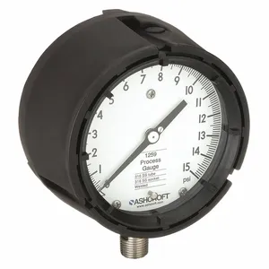 ASHCROFT 451259SD4L15# Pressure Gauge 0 To 15 Psi 4-1/2 Inch 1/2in | AE6HEE 5RYA2