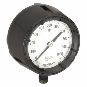 ASHCROFT 451279AS04L1000# Pressure Gauge 0 To 1000 Psi 4-1/2in | AE6HAA 5RXZ6