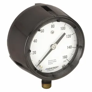 ASHCROFT 451279AS04L160# Pressure Gauge 0 To 160 Psi 4-1/2in | AE6GZV 5RXZ1