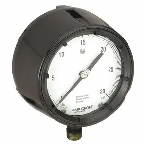 ASHCROFT 451279AS04L30# Pressure Gauge 0 To 30 Psi 4-1/2 Inch 1/2in | AE6GZR 5RXY8