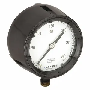 ASHCROFT 451279AS04L300# Pressure Gauge 0 To 300 Psi 4-1/2in | AE6GZX 5RXZ3