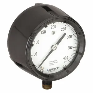 ASHCROFT 451279AS04L400# Pressure Gauge 0 To 400 Psi 4-1/2in | AE6GZY 5RXZ4