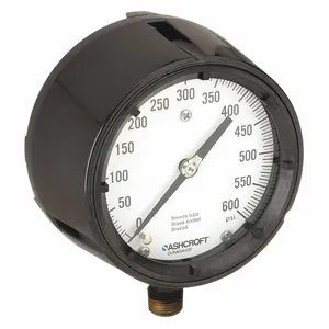 ASHCROFT 451279AS04L600# Pressure Gauge 0 To 600 Psi 4-1/2in | AE6GZZ 5RXZ5