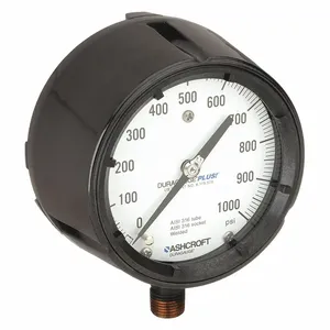 ASHCROFT 451279SS04LXLL1000 Pressure Gauge 0 To 1000 Psi 4-1/2in | AD9JVV 4TA52