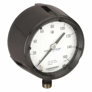 ASHCROFT 451279SS04LXLL160 Pressure Gauge 0 To 160 Psi 4-1/2in | AD9JVP 4TA47