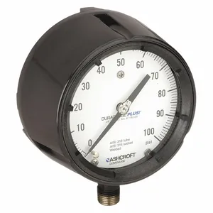 ASHCROFT 451279SS04LXLL100 Pressure Gauge 0 To 100 Psi 4-1/2in | AD9JVN 4TA46