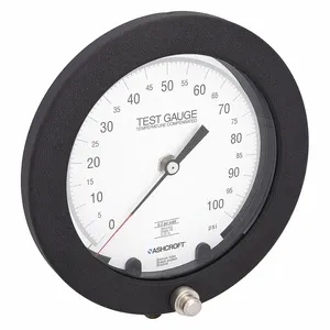 ASHCROFT 60-1082AS 02L 100 PSI Pressure Gauge 0 To 100 Psi 6 Inch 1/4in | AB9TEY 2F155