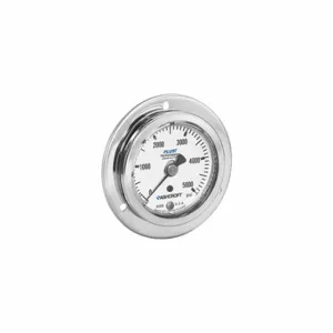 ASHCROFT 632008S02B600# Panel Mount Pressure Gauge, Corrosion-Resistant Case, 0 To 600 Psi, 2 1/2 Inch Dial | CN8YAL 787N54