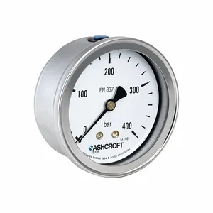 ASHCROFT 638008A4F02CP0L160# Pressure Gauge, 0 To 160 Psi Psi, 2 1/2 Inch DiaL, 1/4 Inch Npt Male, Center Back, 8008A | CR4KAU 787MP8