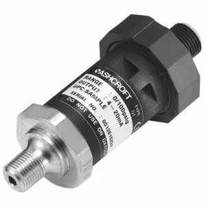 ASHCROFT G17M0115EW100# Pressure Transmitter, 0 Psi To 100 Psi, 1 To 5V Dc, 4-Pin M12 Connector, 1/8 Inch Male Npt | CN8YNT 5LRV0