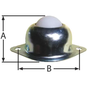 ASHLAND CONVEYOR BT F 2H 1DIA 35 NYL/CS Ball Transfer Flange Ball Diameter 1 In | AD2CTA 3MY78