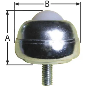 ASHLAND CONVEYOR BT S 1/4-20 1DIA 35 NYL/SS Ball Transfer Stud Ball Diameter 1 In | AB4MFX 1YVZ4