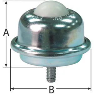 ASHLAND CONVEYOR BT S 3/8-16 1.5DIA 125 NYL/SS Ball Transfer Stud Ball Diameter 1 1/2In | AC3UQT 2WHD6