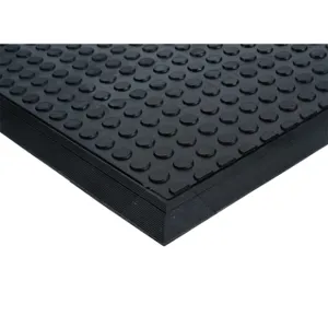 ASO SAFETY SOLUTIONS 1602-4091 Safety Contact Mat, 24 x 48 Inch Size, Integrated Taper Edge | CV7TJD