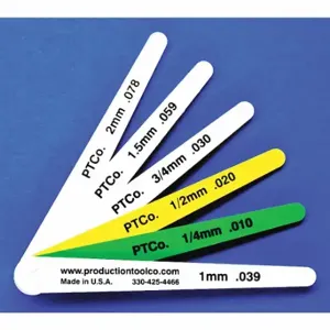 ASSEMBLY TOOL L - 612 Feeler Gauge, Long Blade, 100 mm Blade Length, 12 mm Blade Width, Plastic, +/-5% Tolerance | CN8ZJU 38YZ46