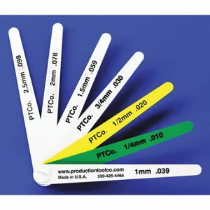 ASSEMBLY TOOL L - 712 Feeler Gauge, Long Blade, 100 mm Blade Length, 12 mm Blade Width, Plastic, +/-5% Tolerance | CN8ZJM 38YZ47