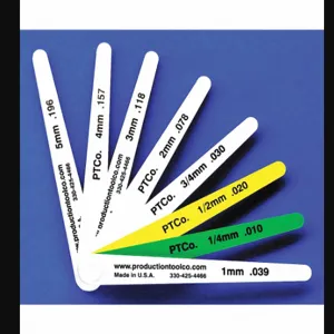 ASSEMBLY TOOL L - 8 Feeler Gauge, Long Blade, 100 mm Blade Length, 12 mm Blade Width, Plastic, +/-5% Tolerance | CN8ZJQ 38YZ44