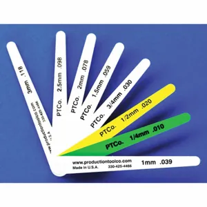 ASSEMBLY TOOL L - 812 Feeler Gauge, Long Blade, 100 mm Blade Length, 12 mm Blade Width, Plastic, +/-5% Tolerance | CN8ZJL 38YZ48