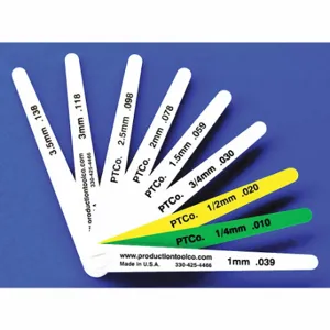 ASSEMBLY TOOL L - 912 Feeler Gauge, Long Blade, 100 mm Blade Length, 12 mm Blade Width, Plastic, +/-5% Tolerance | CN8ZJW 38YZ49