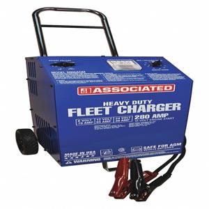 ASSOCIATED EQUIP 6006AGM Battery Charger, Wheeled, Automatic, 6VDC, 12VDC And 24VDC | CH6KLA 55CN44