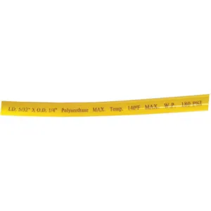 ATP 1CTG5 Tubing Polypropylene 1/4 Inch 180 Psi 100 Feet Yellow | AA9EWX