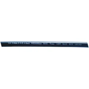 ATP 1PBR7 Tubing 4 Id x 6mm Outer Diameter 100 Feet Black | AB2WEW PU06MB-BK / 1PBU5