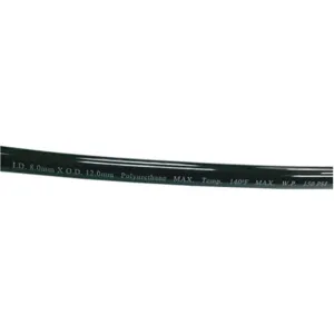 ATP 1PBT6 Tubing 8 Id x 12mm Outer Diameter 100 Feet Black | AB2WFC PU12MB-BK / 1PBV8