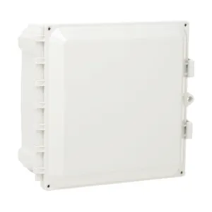 ATTABOX AH10106 Enclosure, 10 x 10 x 6 Inch Size, Wall Mount, Polycarbonate Light Gray | CV7JTK