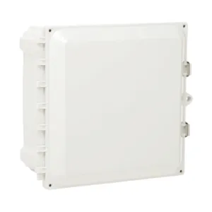 ATTABOX AH10106SS Enclosure, 10 x 10 x 6 Inch Size, Wall Mount, Polycarbonate Light Gray | CV7JTN