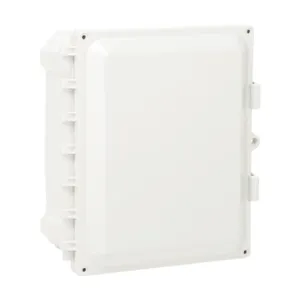 ATTABOX AH1084 Enclosure, 10 x 8 x 4 Inch Size, Wall Mount, Polycarbonate Light Gray | CV7JTP