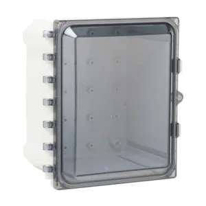 ATTABOX AH1086CSS Enclosure, 10 x 8 x 6 Inch Size, Wall Mount, Polycarbonate Light Gray | CV7JTW