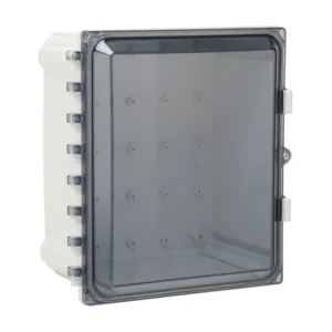 ATTABOX AH12106C Enclosure, 12 x 10 x 6 Inch Size, Wall Mount, Polycarbonate Light Gray | CV7JTZ