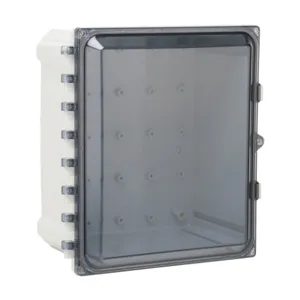 ATTABOX AH12106CSS Enclosure, 12 x 10 x 6 Inch Size, Wall Mount, Polycarbonate Light Gray | CV7JUA