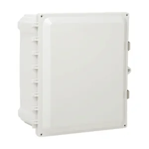 ATTABOX AH12106SS Enclosure, 12 x 10 x 6 Inch Size, Wall Mount, Polycarbonate Light Gray | CV7JUB