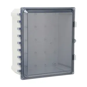 ATTABOX AH14126C Enclosure, 14 x 12 x 6 Inch Size, Wall Mount, Polycarbonate Light Gray | CV7JUD