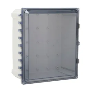 ATTABOX AH14126CSS Enclosure, 14 x 12 x 6 Inch Size, Wall Mount, Polycarbonate Light Gray | CV7JUE