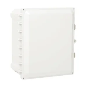 ATTABOX AH14126SS Enclosure, 14 x 12 x 6 Inch Size, Wall Mount, Polycarbonate Light Gray | CV7JUF