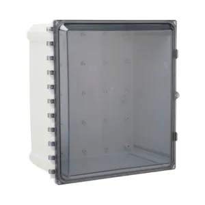 ATTABOX AH16148CSS Enclosure, 16 x 14 x 8 Inch Size, Wall Mount, Polycarbonate Light Gray | CV7JUJ