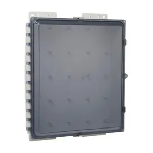 ATTABOX AH18164CSS Enclosure, 18 x 16 x 4 Inch Size, Wall Mount, Polycarbonate Light Gray | CV7JUT