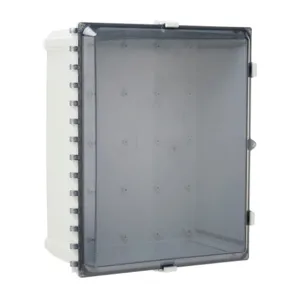 ATTABOX AH20168C Enclosure, 20 x 16 x 8 Inch Size, Wall Mount, Polycarbonate Light Gray | CV7JUW