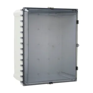 ATTABOX AH20168CSS Enclosure, 20 x 16 x 8 Inch Size, Wall Mount, Polycarbonate Light Gray | CV7JUX