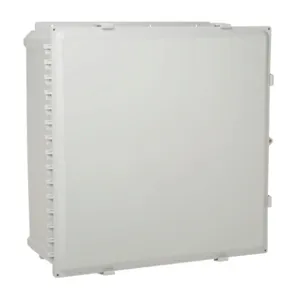 ATTABOX AH242410 Enclosure, 24 x 24 x 10 Inch Size, Wall Mount, Polycarbonate Light Gray | CV7JUZ