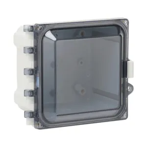 ATTABOX AH664C Enclosure, 6 x 6 x 4 Inch Size, Wall Mount, Polycarbonate Light Gray | CV7JVE