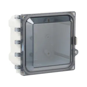 ATTABOX AH664CSS Enclosure, 6 x 6 x 4 Inch Size, Wall Mount, Polycarbonate Light Gray | CV7JVF