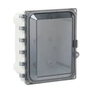 ATTABOX AH864CSS Enclosure, 8 x 6 x 4 Inch Size, Wall Mount, Polycarbonate Light Gray | CV7JVK