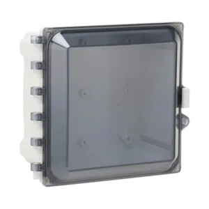 ATTABOX AH884C Enclosure, 8 x 8 x 4 Inch Size, Wall Mount, Polycarbonate Light Gray | CV7JVN