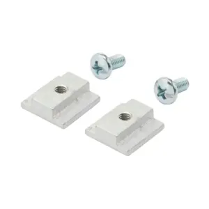 ATTABOX AHSNK Slot Nut Kit, #10-32 Unf x 0.375 Inch Size, Zinc Plated Steel, Pack Of 2 | CV7ULZ